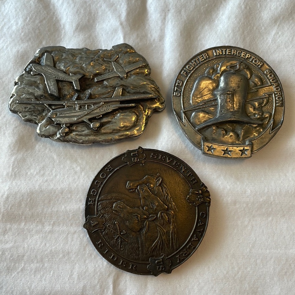 Vintage belt buckles